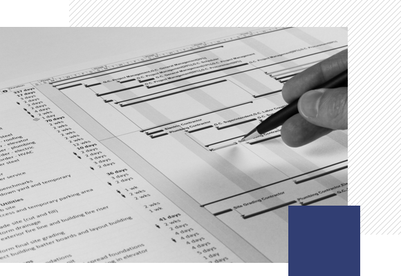 Établissement des phasages de travaux -diagramme de Gantt